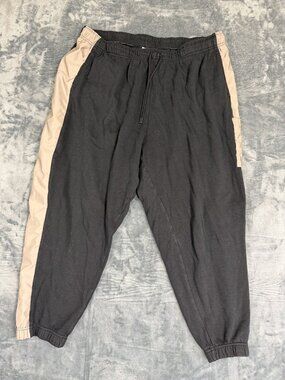 Nike Mens Joggers Size 3X Black & Beige With Drawstring